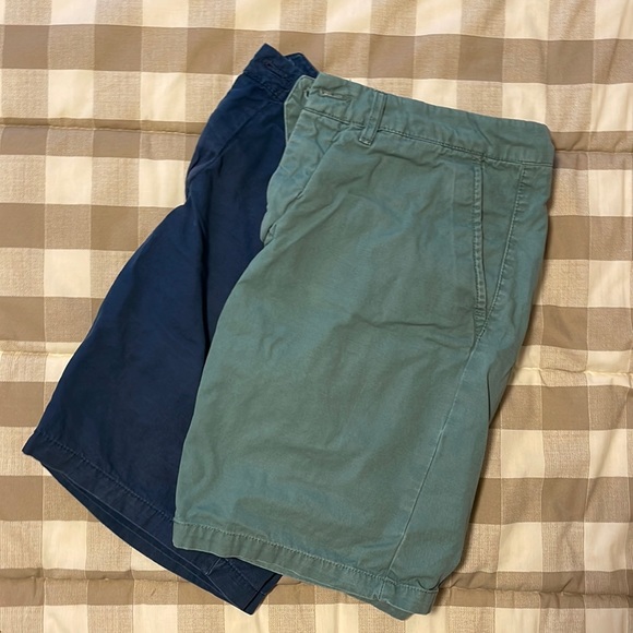 Pair of blue and green shorts - Picture 1 of 1